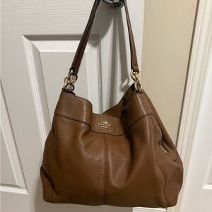Coach Brown Leather Shoulder Bag